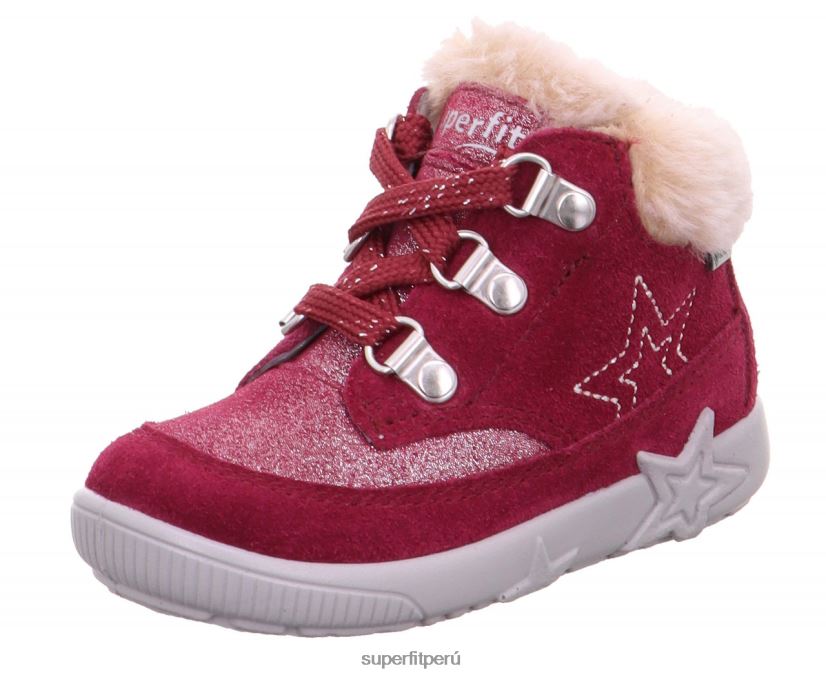educación física Superfit bebés starlight - bota con cordones rojo V06L24509 botas