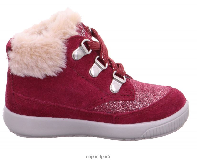 educación física Superfit bebés starlight - bota con cordones rojo V06L24509 botas
