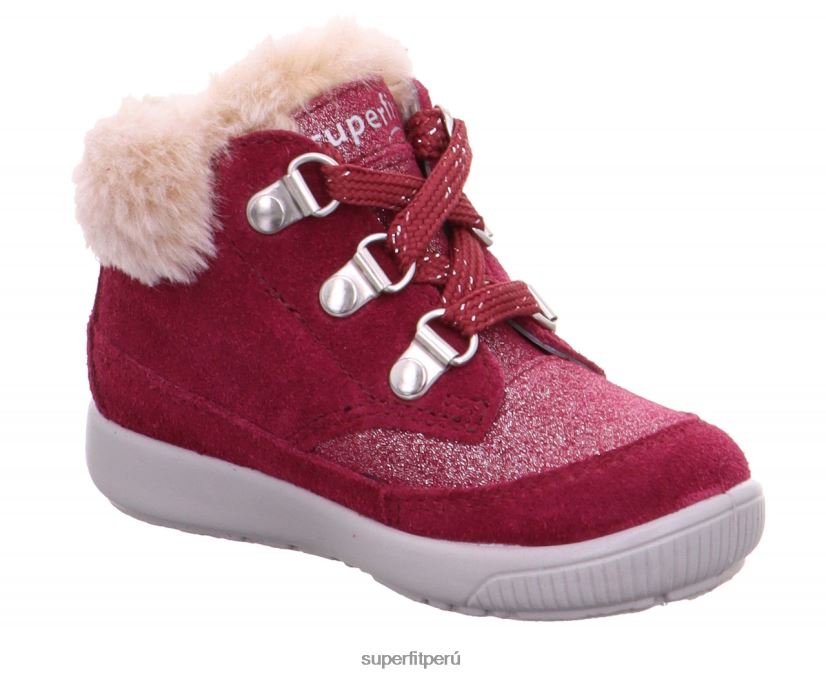 educación física Superfit bebés starlight - bota con cordones rojo V06L24509 botas