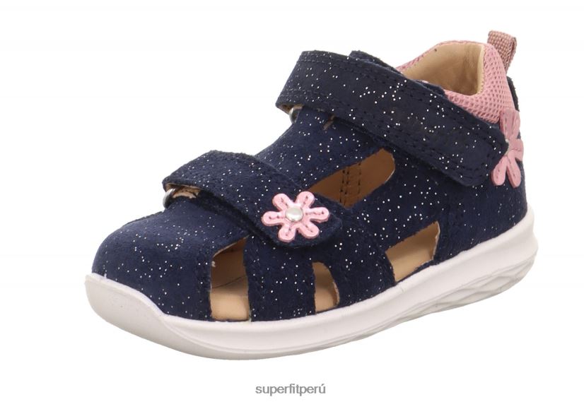 educación física Superfit bebés abejorro - sandalia con cierre de velcro azul rosado V06L24176 sandalias