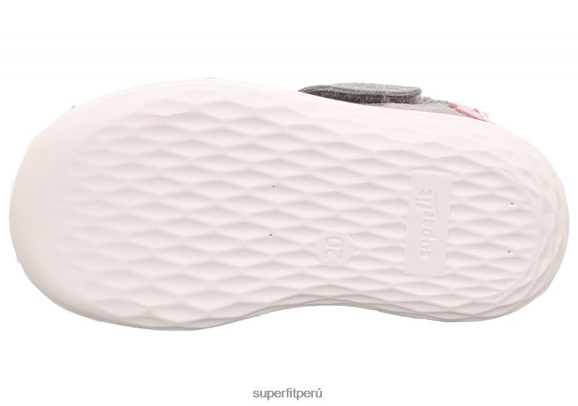 educación física Superfit bebés abejorro - sandalia con cierre de velcro gris claro/rosa V06L24212 sandalias