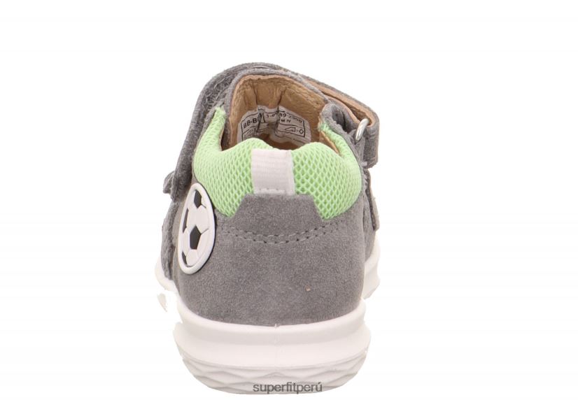 educación física Superfit bebés abejorro - sandalia con cierre de velcro gris claro/verde V06L24172 sandalias