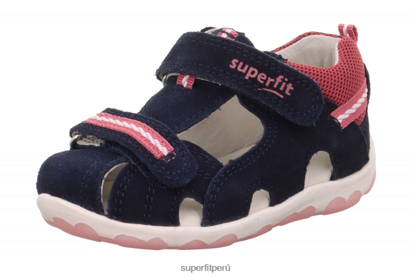 educación física Superfit bebés fanni - sandalia con cierre de velcro azul rosado V06L24173 sandalias
