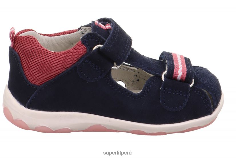 educación física Superfit bebés fanni - sandalia con cierre de velcro azul rosado V06L24173 sandalias