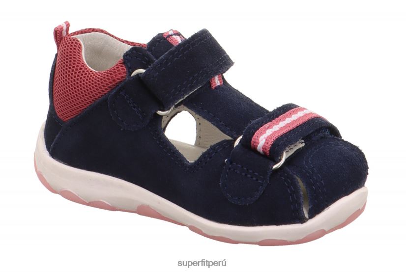educación física Superfit bebés fanni - sandalia con cierre de velcro azul rosado V06L24173 sandalias