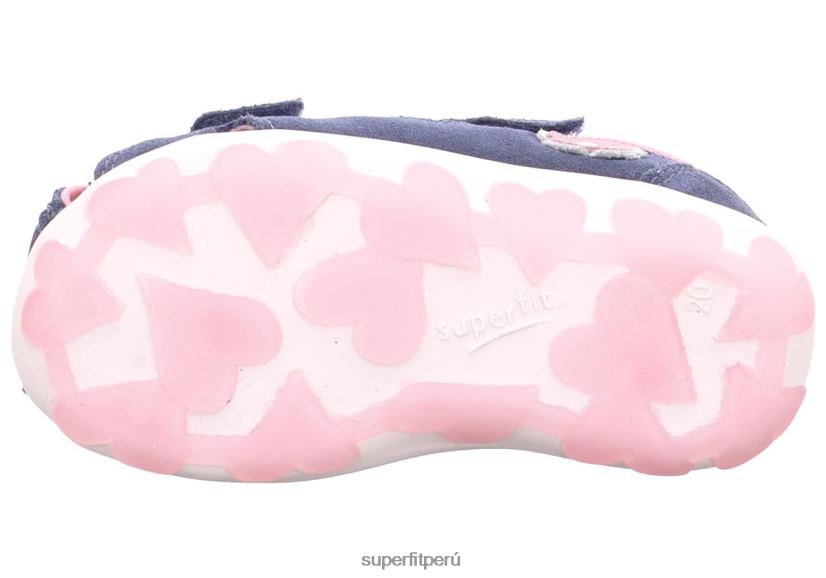 educación física Superfit bebés fanni - sandalia con cierre de velcro azul rosado V06L24178 sandalias