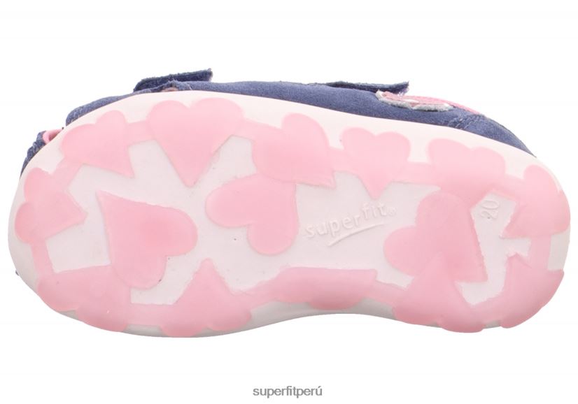 educación física Superfit bebés fanni - sandalia con cierre de velcro azul rosado V06L24178 sandalias
