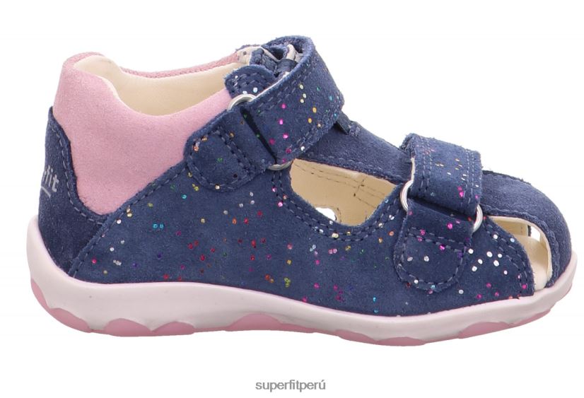 educación física Superfit bebés fanni - sandalia con cierre de velcro azul rosado V06L24189 sandalias