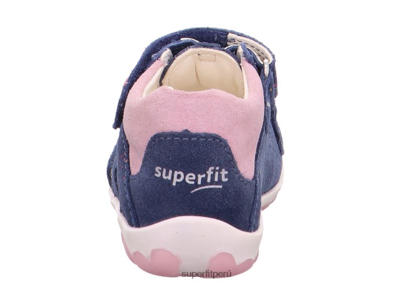 educación física Superfit bebés fanni - sandalia con cierre de velcro azul rosado V06L24189 sandalias