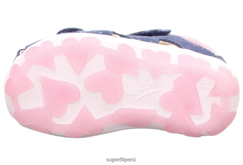 educación física Superfit bebés fanni - sandalia con cierre de velcro azul rosado V06L24189 sandalias