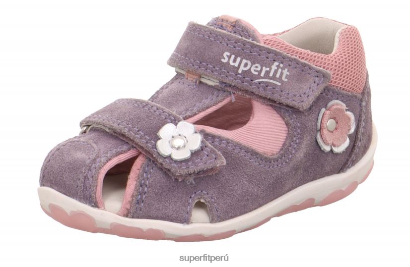 educación física Superfit bebés fanni - sandalia con cierre de velcro morado/rosa V06L24177 sandalias