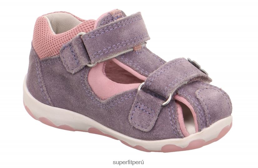 educación física Superfit bebés fanni - sandalia con cierre de velcro morado/rosa V06L24177 sandalias