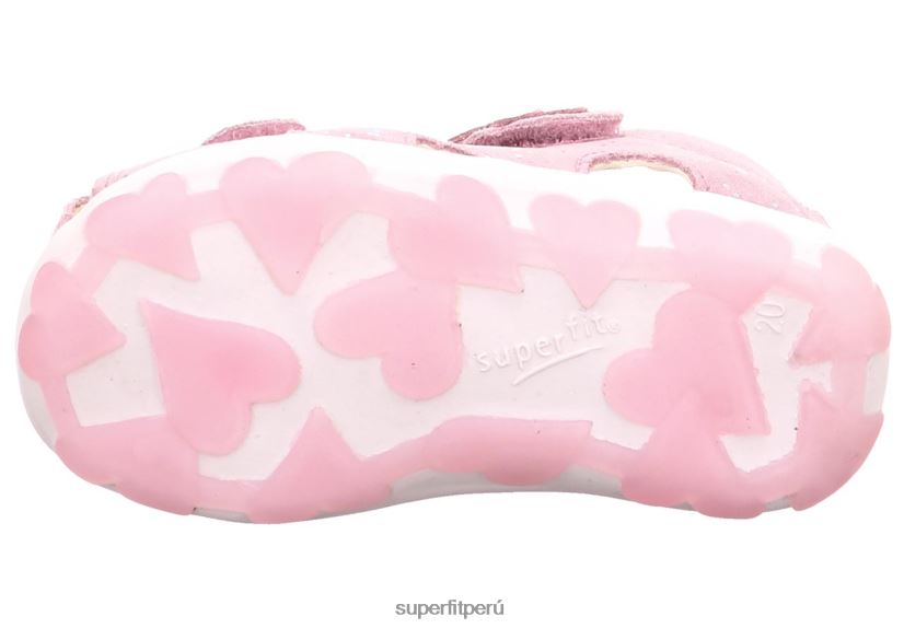 educación física Superfit bebés fanni - sandalia con cierre de velcro rosa V06L24191 sandalias