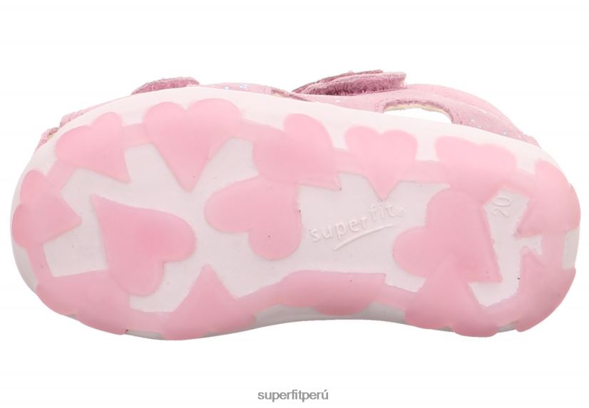 educación física Superfit bebés fanni - sandalia con cierre de velcro rosa V06L24191 sandalias
