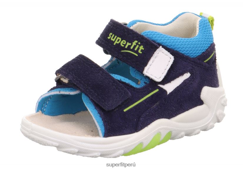 educación física Superfit bebés flow - sandalia con cierre de velcro azul/turquesa V06L24166 sandalias