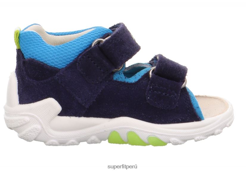 educación física Superfit bebés flow - sandalia con cierre de velcro azul/turquesa V06L24166 sandalias