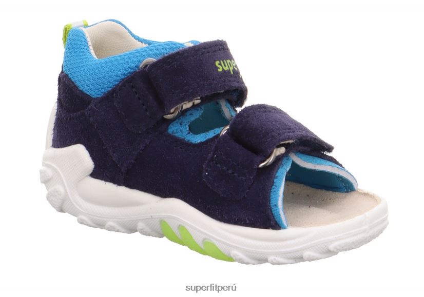 educación física Superfit bebés flow - sandalia con cierre de velcro azul/turquesa V06L24166 sandalias