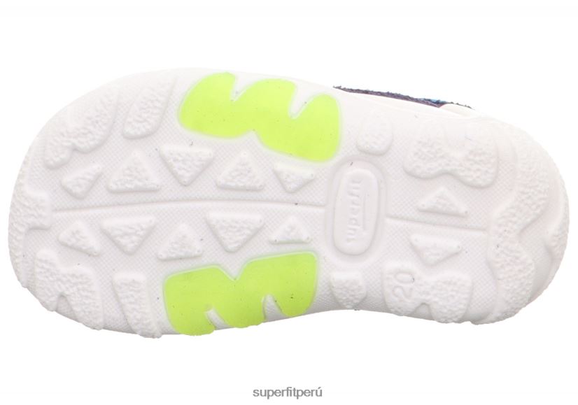 educación física Superfit bebés flow - sandalia con cierre de velcro azul/turquesa V06L24166 sandalias