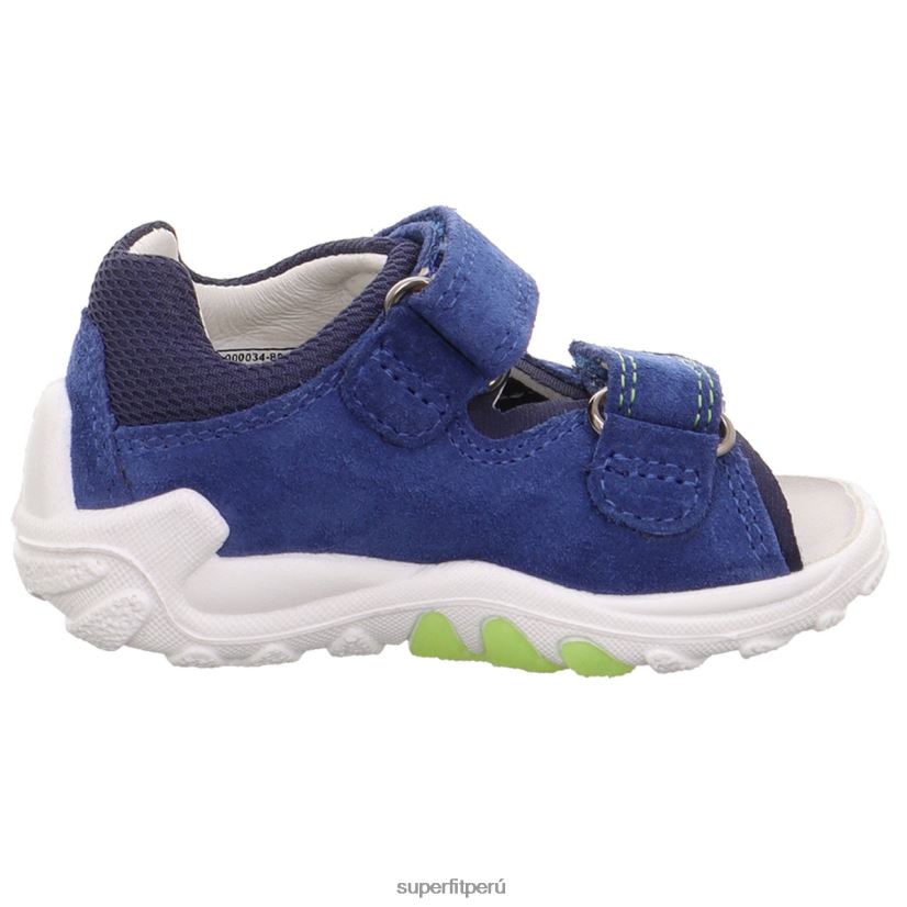 educación física Superfit bebés flow - sandalia con cierre de velcro azul/verde claro V06L24179 sandalias