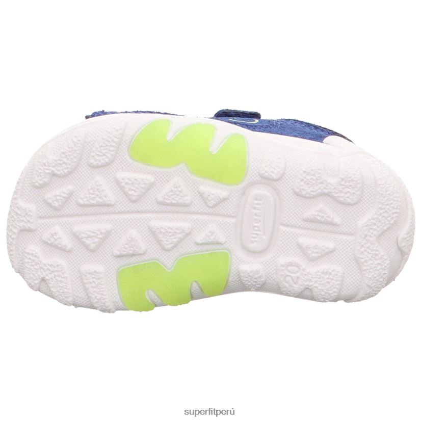 educación física Superfit bebés flow - sandalia con cierre de velcro azul/verde claro V06L24179 sandalias