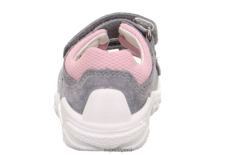 educación física Superfit bebés flow - sandalia con cierre de velcro gris claro/rosa V06L24174 sandalias