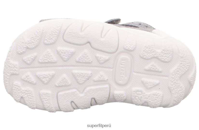educación física Superfit bebés flow - sandalia con cierre de velcro gris claro/rosa V06L24174 sandalias
