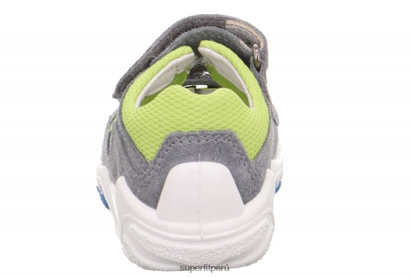 educación física Superfit bebés flow - sandalia con cierre de velcro gris claro/verde claro V06L24188 sandalias