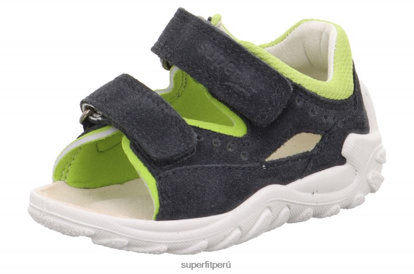educación física Superfit bebés flow - sandalia con cierre de velcro gris/verde claro V06L24204 sandalias