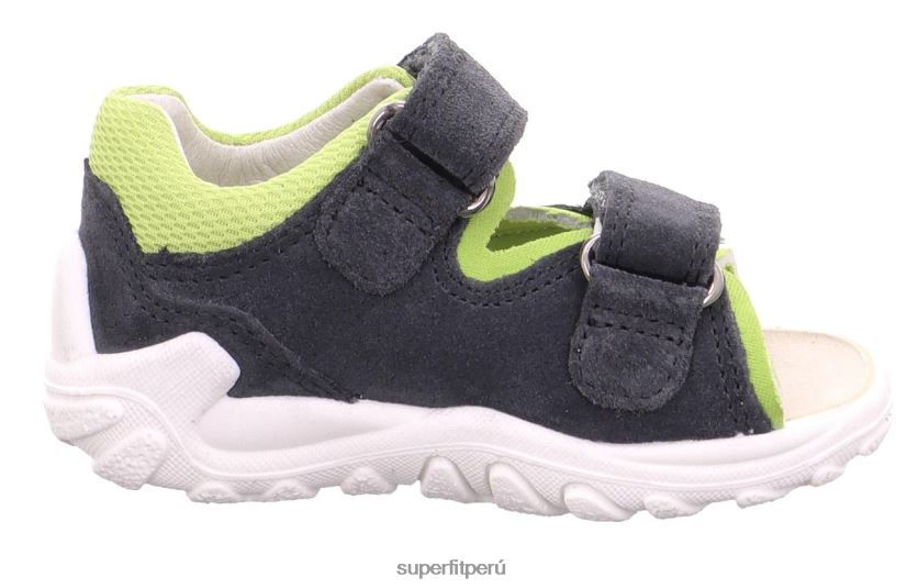 educación física Superfit bebés flow - sandalia con cierre de velcro gris/verde claro V06L24204 sandalias