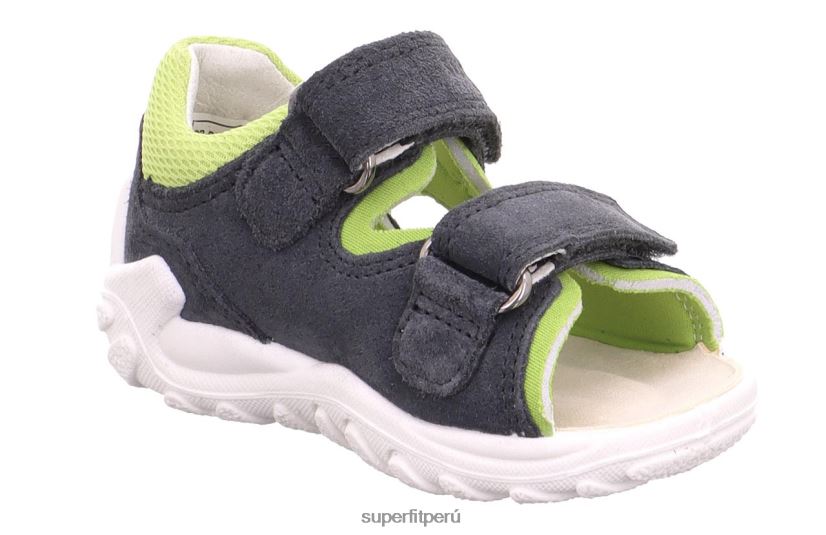 educación física Superfit bebés flow - sandalia con cierre de velcro gris/verde claro V06L24204 sandalias