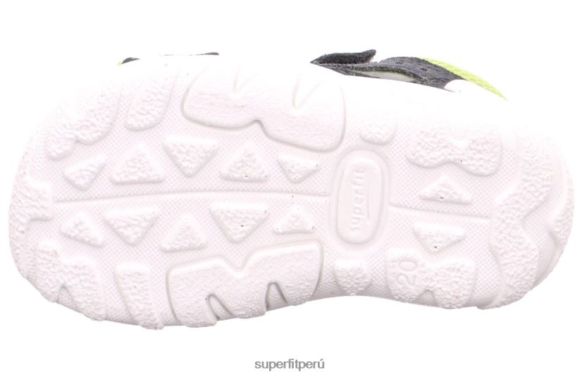 educación física Superfit bebés flow - sandalia con cierre de velcro gris/verde claro V06L24204 sandalias