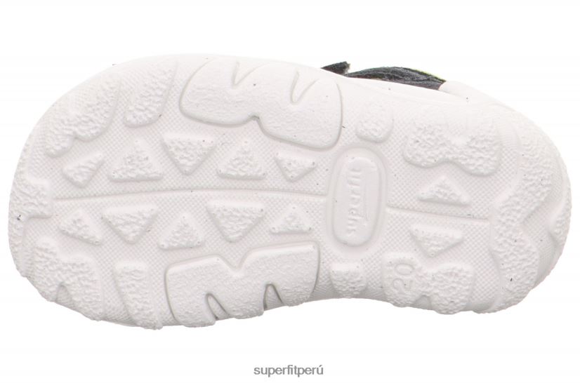 educación física Superfit bebés flow - sandalia con cierre de velcro gris/verde claro V06L24204 sandalias