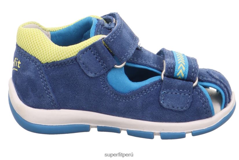 educación física Superfit bebés freddy - sandalia con cierre de velcro azul amarillo V06L24234 sandalias