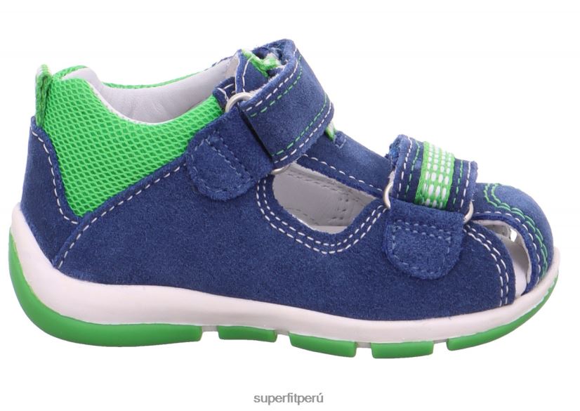 educación física Superfit bebés freddy - sandalia con cierre de velcro azul verde V06L24232 sandalias