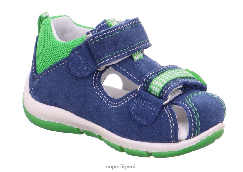 educación física Superfit bebés freddy - sandalia con cierre de velcro azul verde V06L24232 sandalias
