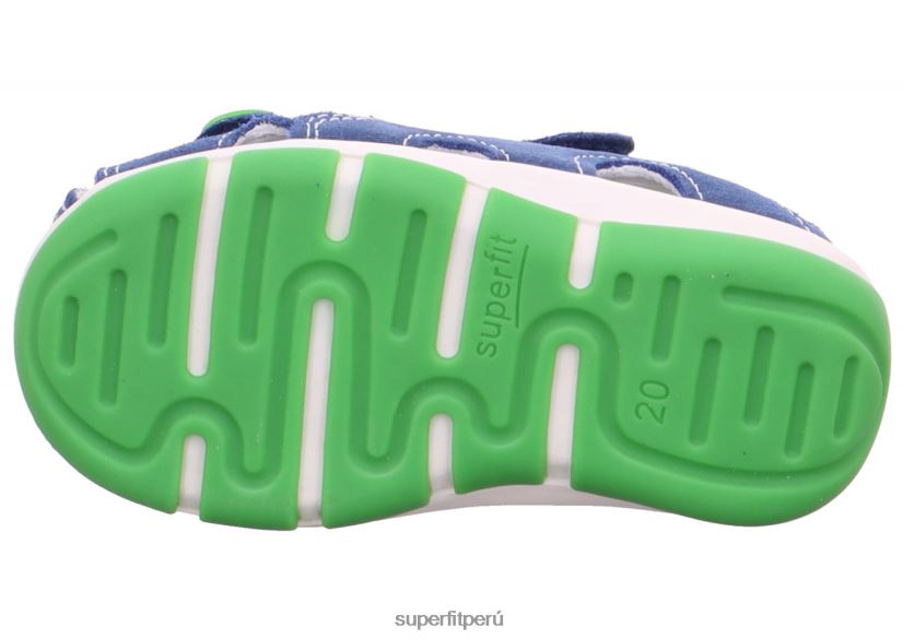 educación física Superfit bebés freddy - sandalia con cierre de velcro azul verde V06L24232 sandalias