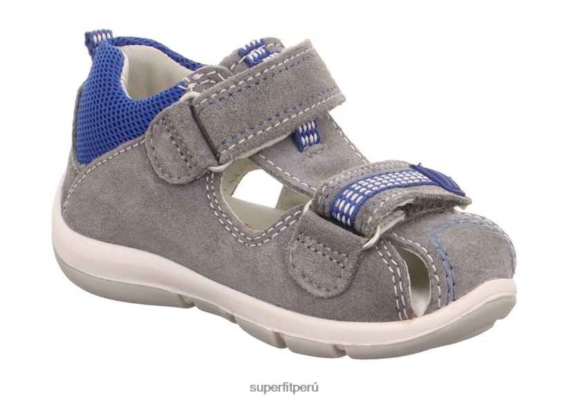 educación física Superfit bebés freddy - sandalia con cierre de velcro gris claro/azul V06L24167 sandalias