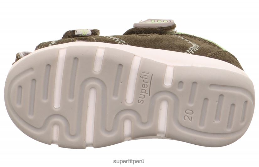 educación física Superfit bebés freddy - sandalia con cierre de velcro verde/verde claro V06L24168 sandalias