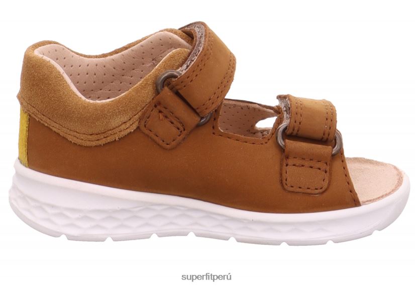 educación física Superfit bebés laguna - sandalia con cierre de velcro marrón/amarillo V06L24216 sandalias