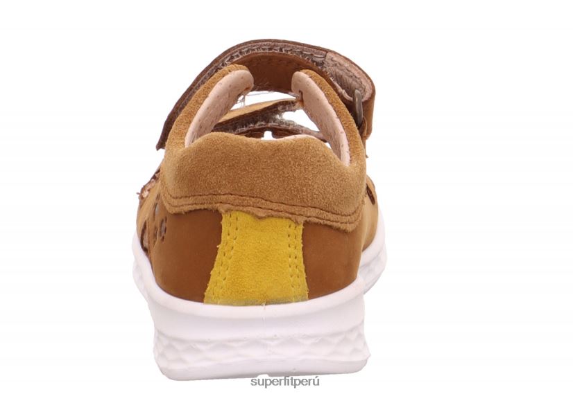 educación física Superfit bebés laguna - sandalia con cierre de velcro marrón/amarillo V06L24216 sandalias
