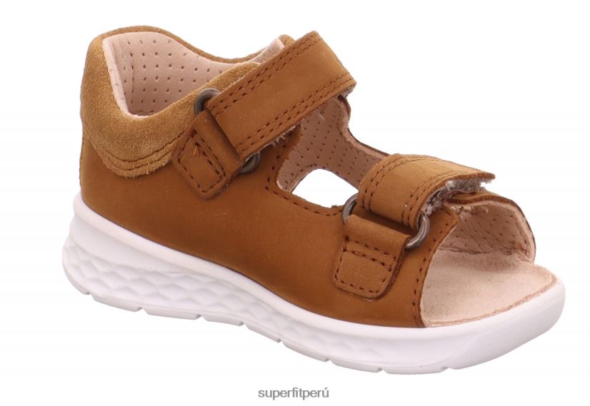 educación física Superfit bebés laguna - sandalia con cierre de velcro marrón/amarillo V06L24216 sandalias