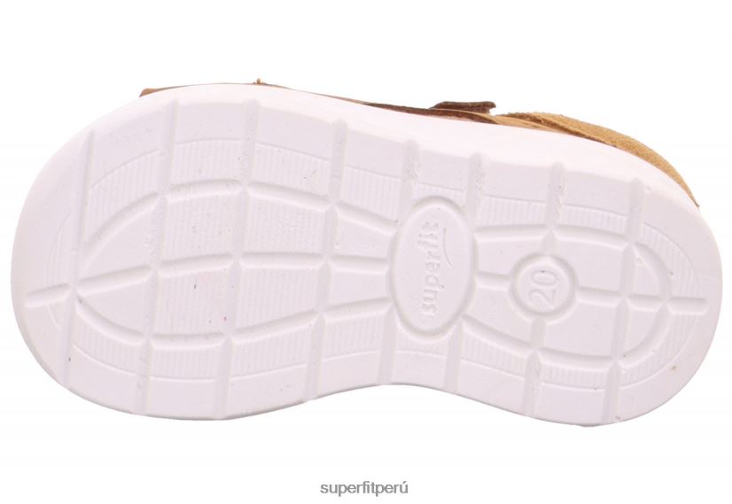 educación física Superfit bebés laguna - sandalia con cierre de velcro marrón/amarillo V06L24216 sandalias