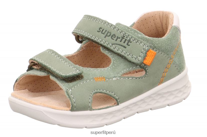 educación física Superfit bebés laguna - sandalia con cierre de velcro verde claro/naranja V06L24182 sandalias