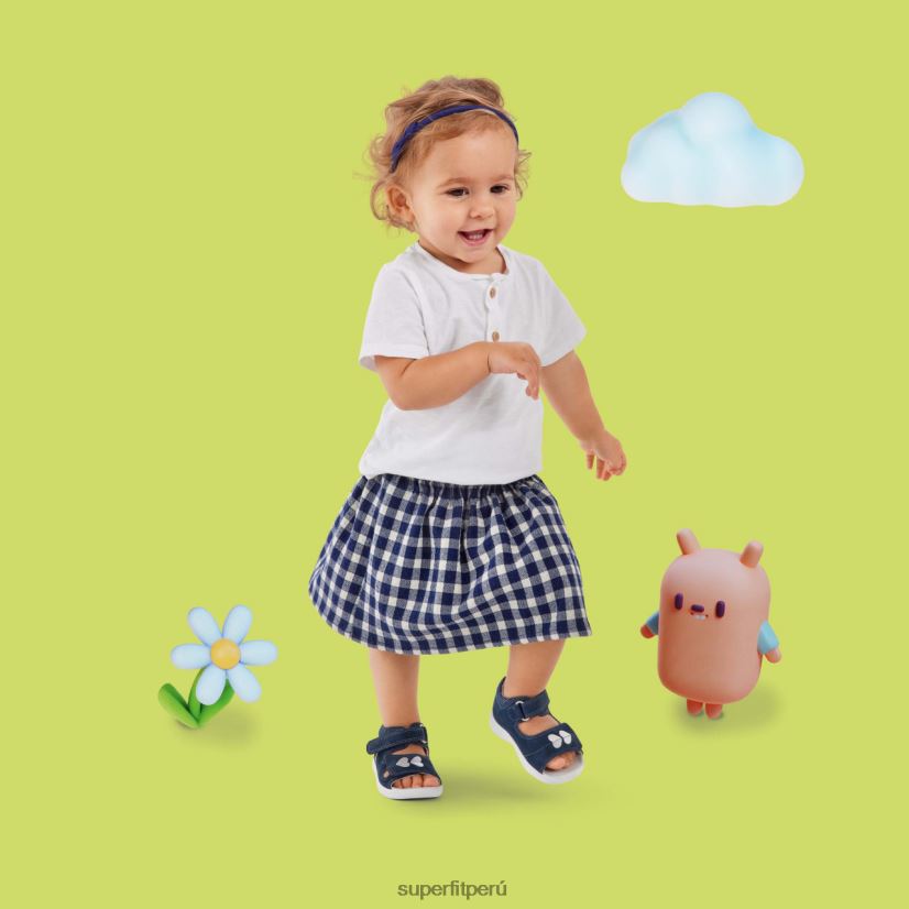 educación física Superfit bebés polly - sandalia con cierre de velcro azul V06L24209 sandalias
