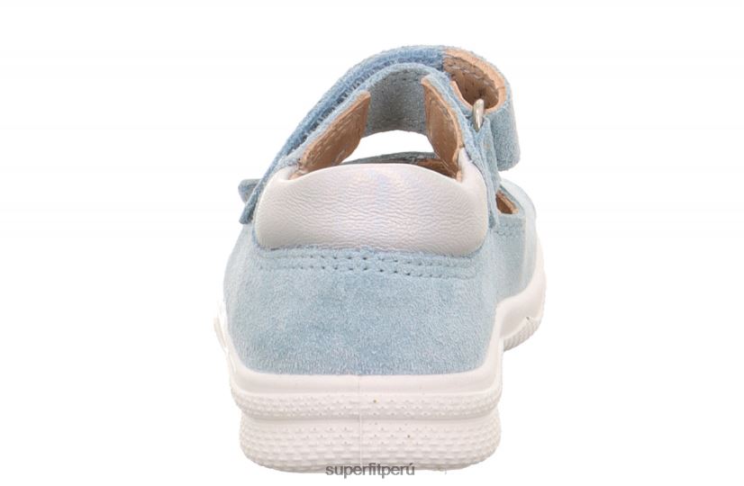 educación física Superfit bebés polly - sandalia con cierre de velcro azul claro/plata V06L24186 sandalias