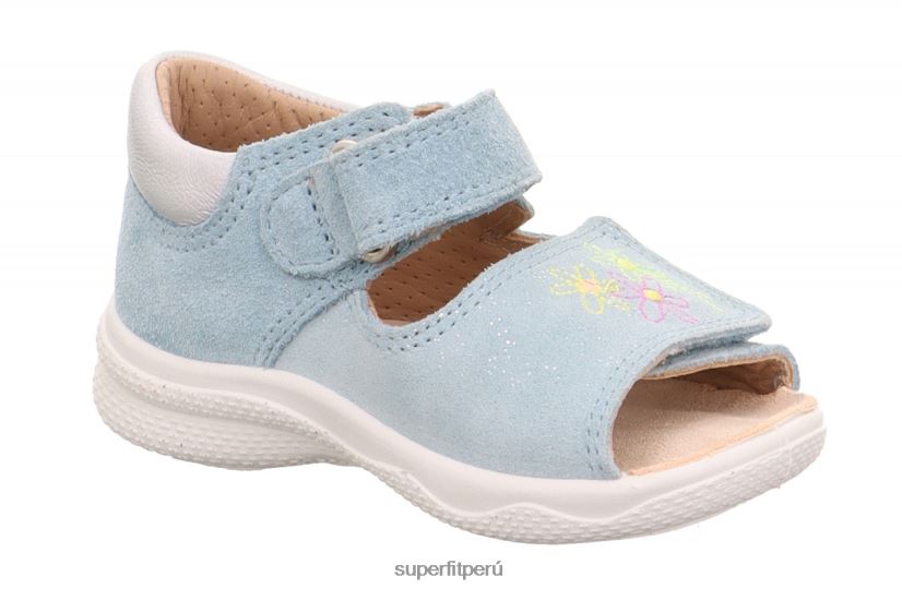 educación física Superfit bebés polly - sandalia con cierre de velcro azul claro/plata V06L24186 sandalias