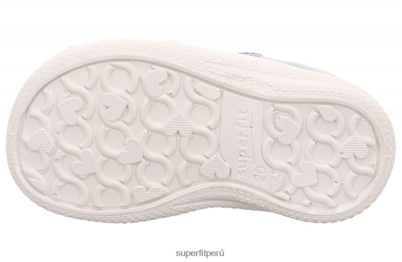 educación física Superfit bebés polly - sandalia con cierre de velcro azul claro/plata V06L24186 sandalias
