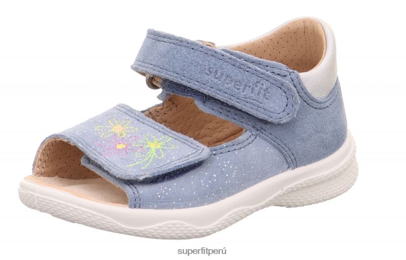 educación física Superfit bebés polly - sandalia con cierre de velcro azul/plata V06L24208 sandalias