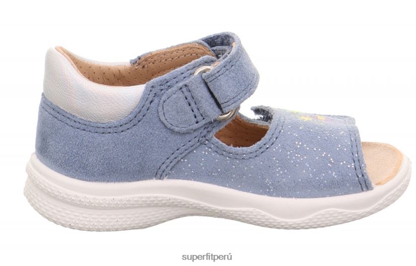 educación física Superfit bebés polly - sandalia con cierre de velcro azul/plata V06L24208 sandalias