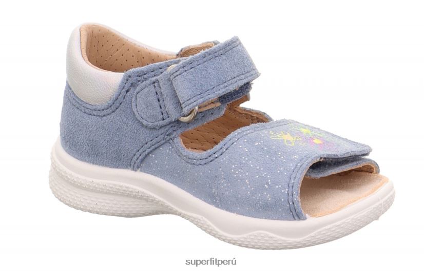 educación física Superfit bebés polly - sandalia con cierre de velcro azul/plata V06L24208 sandalias